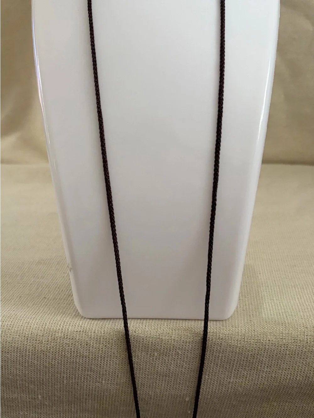 Yellow Brown Stone Pendant Necklace on Cord